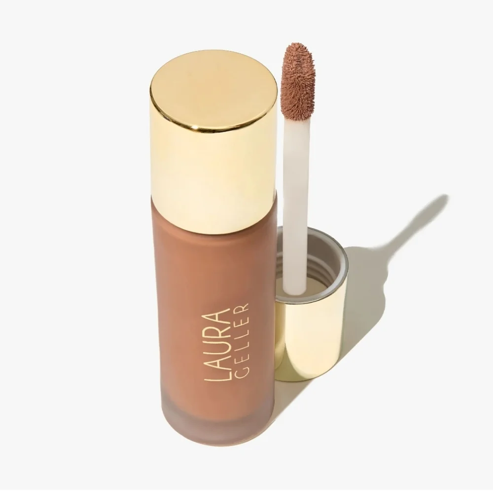 New In Box Laura Geller Double Take Powder And Foundation Makeu Set Color - Tan